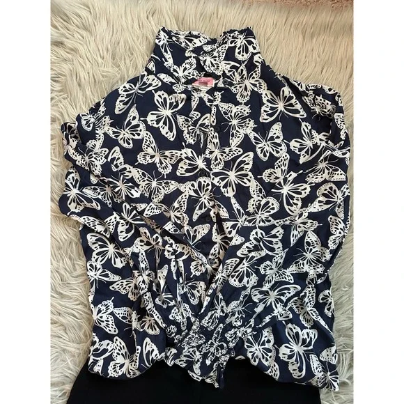 Kate Spade 100% Cotton Butterfly Women Shirt - Picture 2 of 5